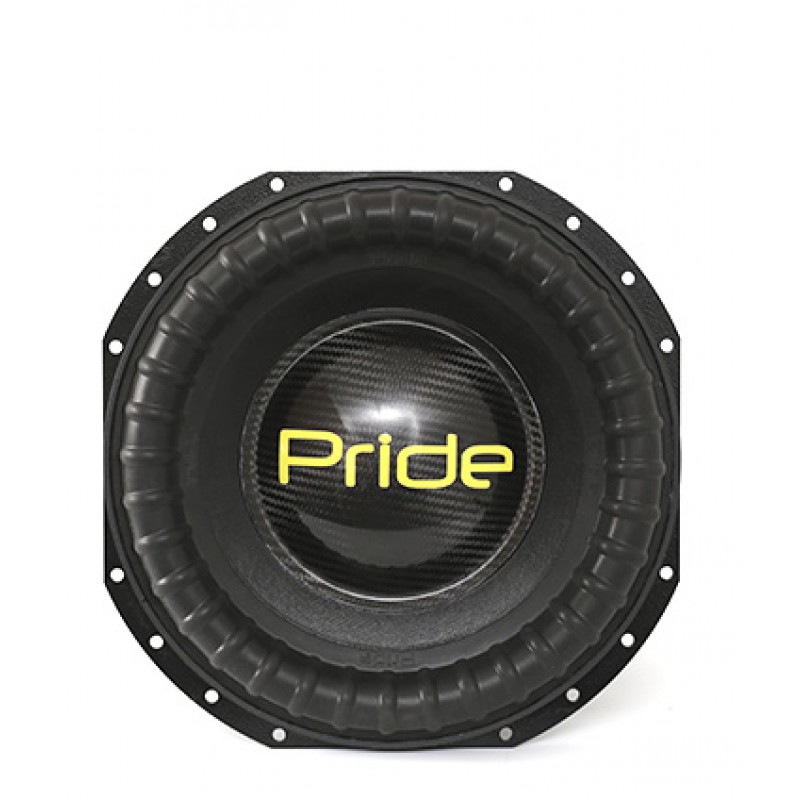 Наклейка pride car audio на черном фоне